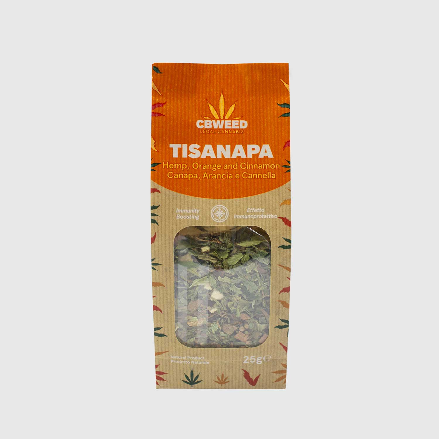 Tisanapa de Cânhamo, Laranja e Canela