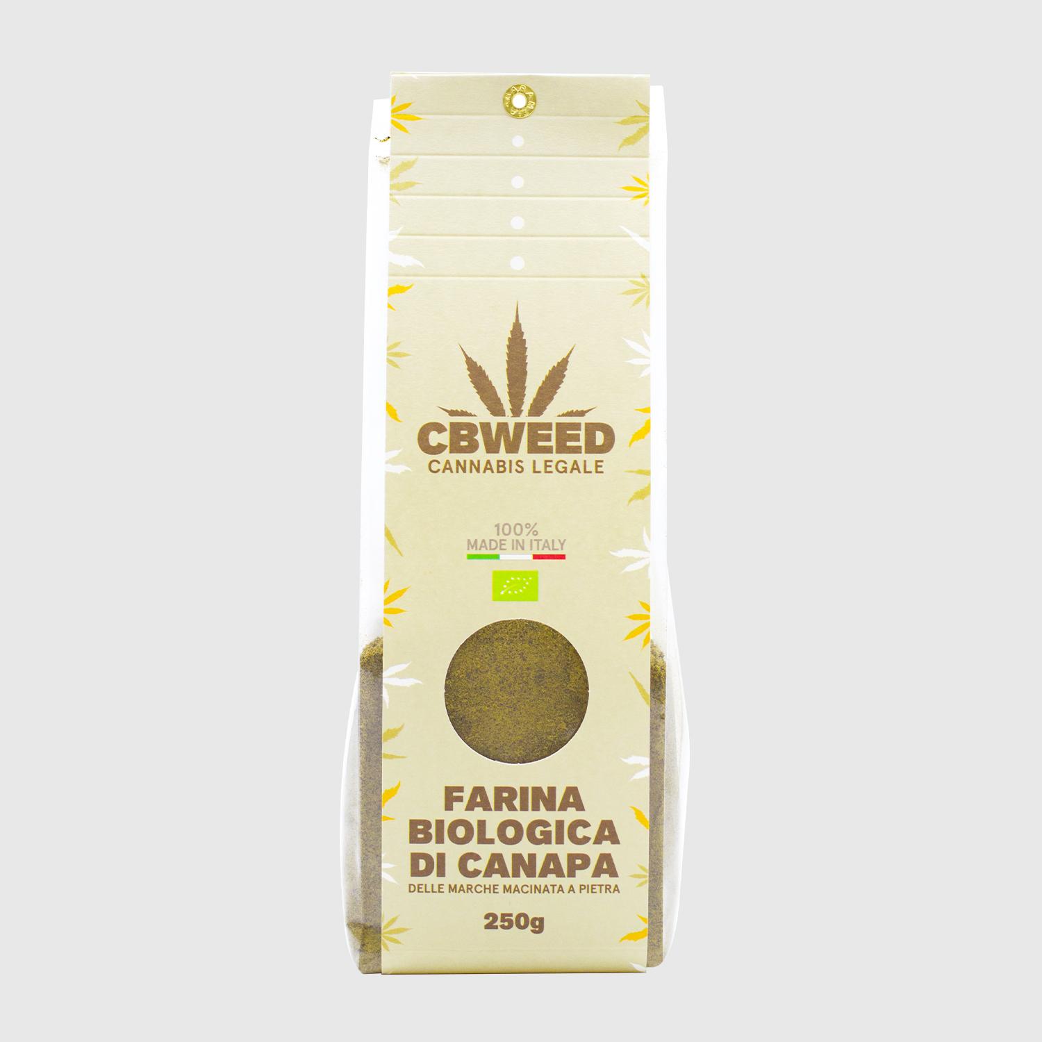 Farinha de sementes de cânhamo biológica