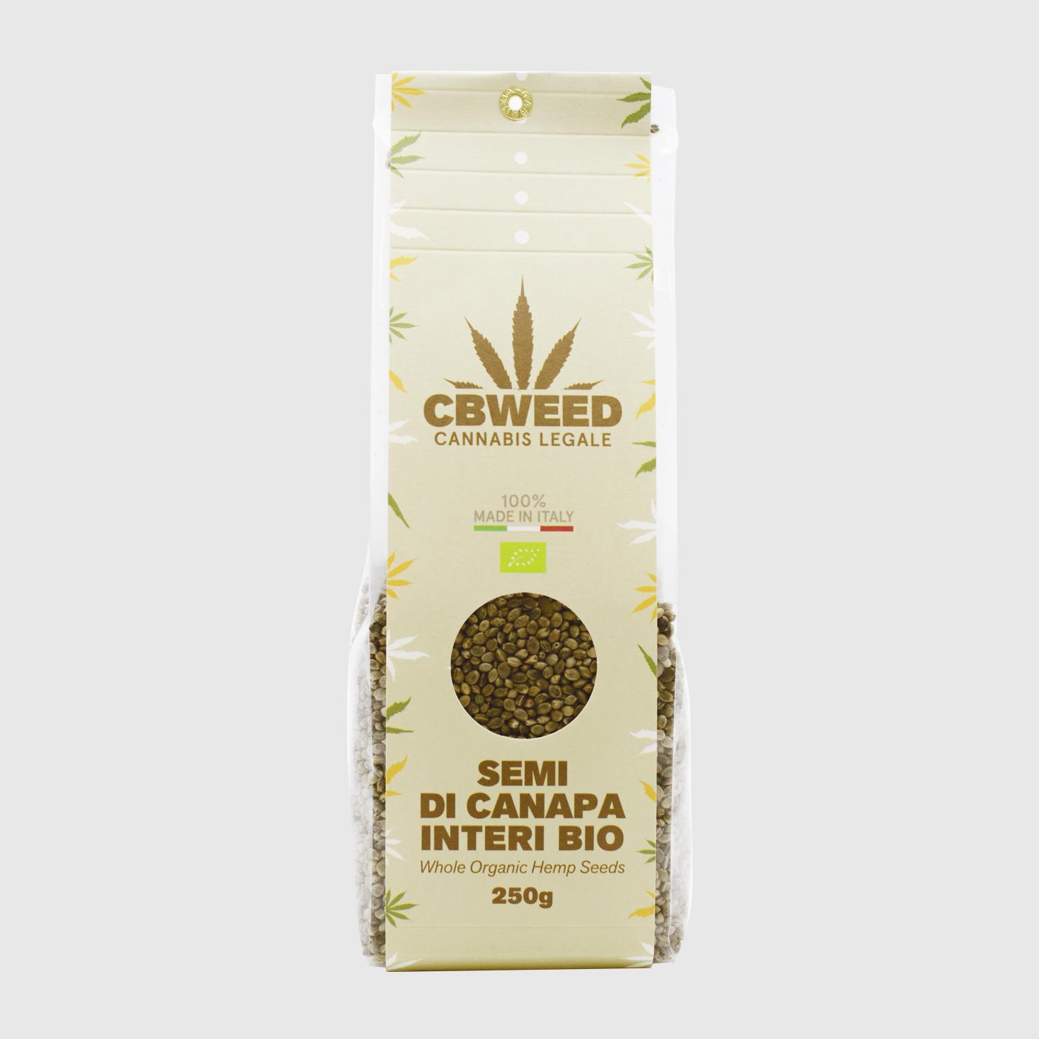 Sementes inteiras de Cânhamo Biológicas