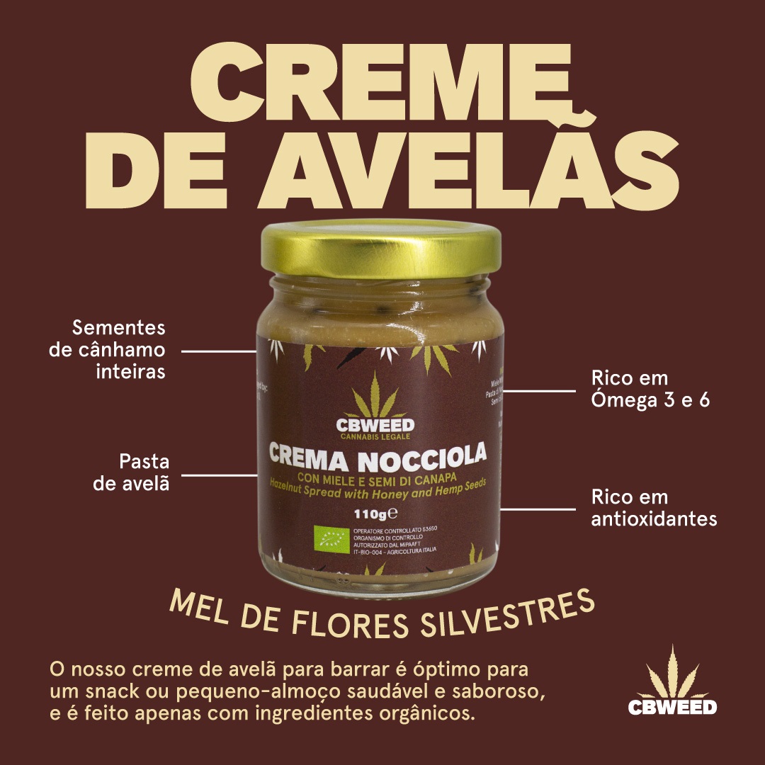 Creme de avelãs com mel e sementes de cânhamo - Image 2