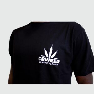 T-shirt PRETA CBWEED